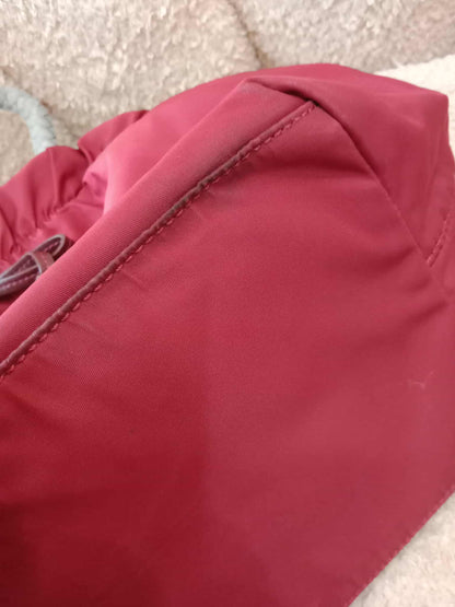 Prada Tessuto Nylon Top Handle Bag Red