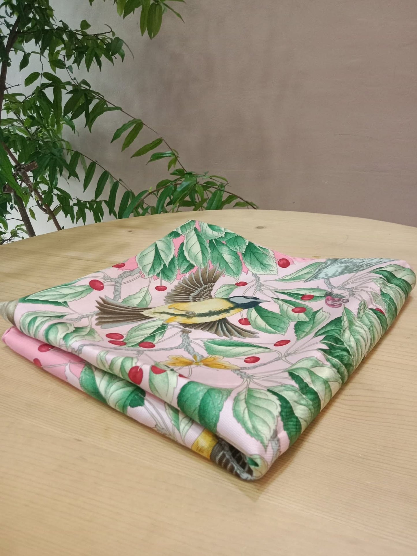 Hermes Les Merises Silk Scarf designed by Antoine de Jacquelot