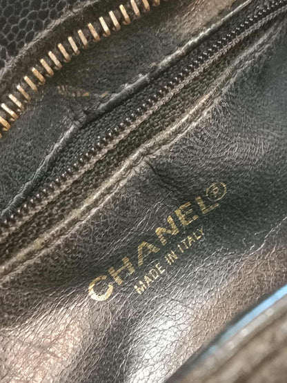 Chanel Medallion Black Caviar Series 7