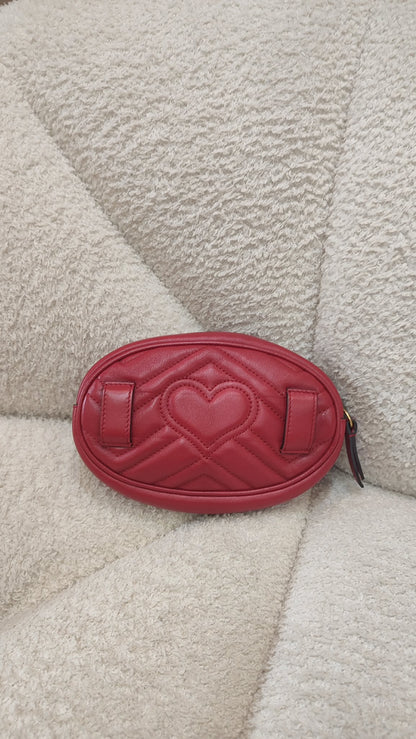 Gucci GG Marmont Beltbag Red