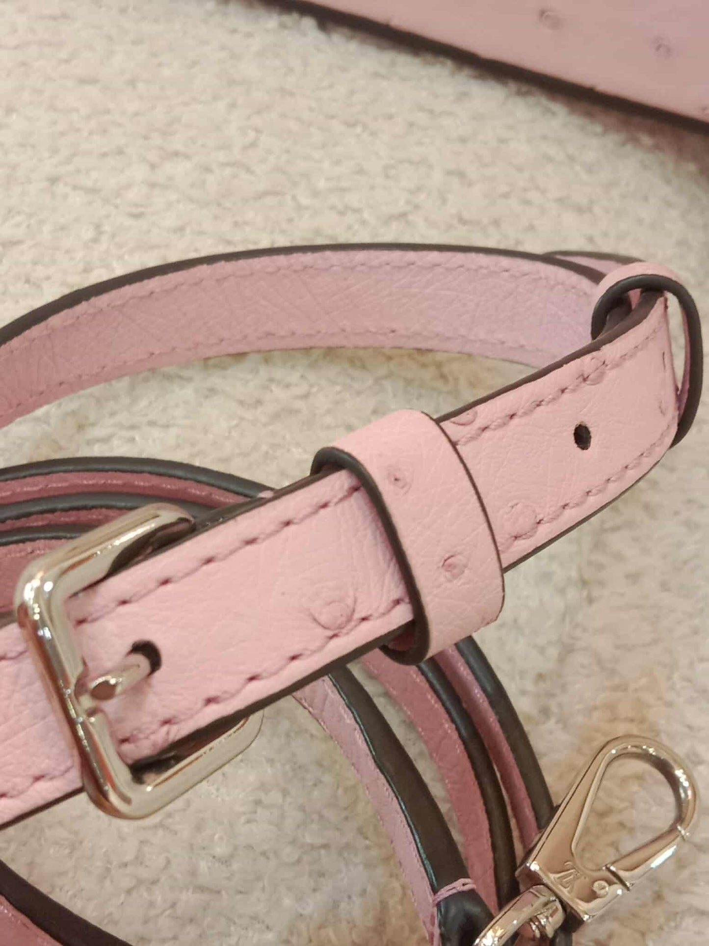 Louis Vuitton Mini Capucine Ostrich Pink