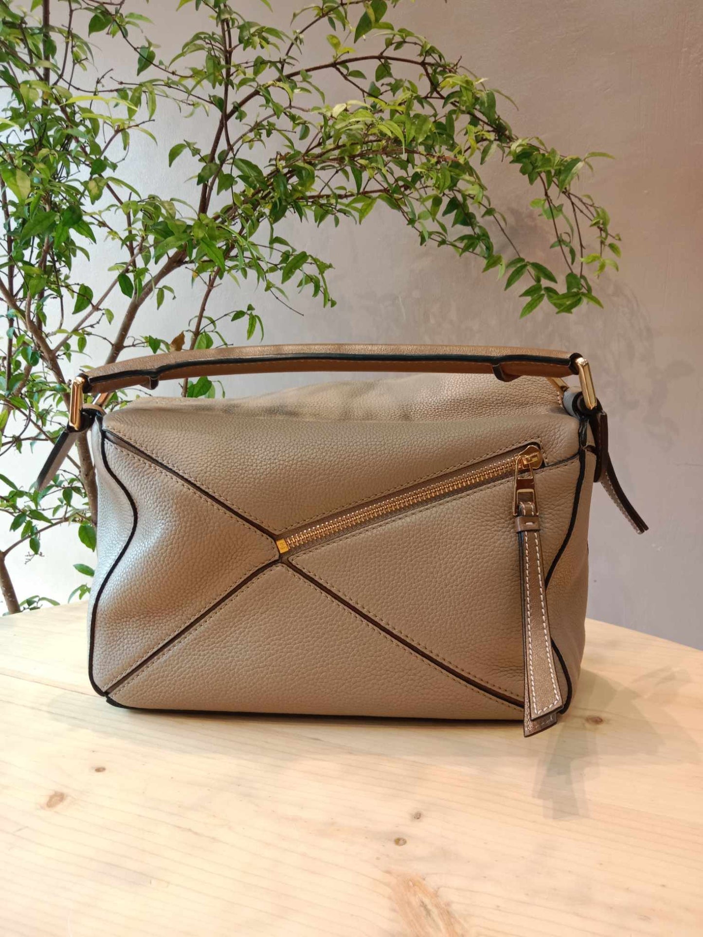 Loewe Puzzle Bag Bicolor Brown/Taupe Small