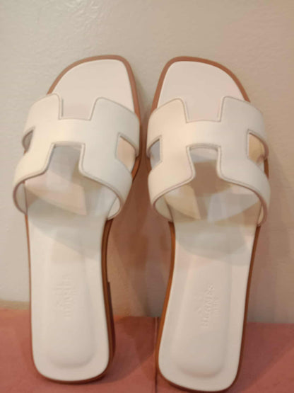 Hermes Oran Blanc Size 36.5 Brandnew