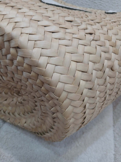 Prada Raffia Tote Bag White