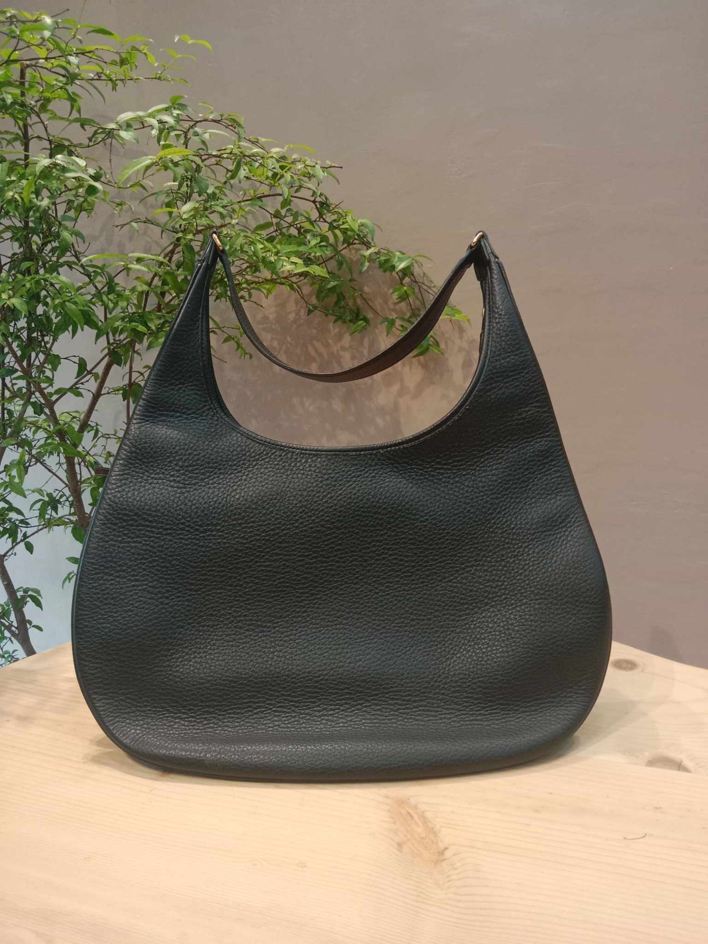 Hermes Gao Bag Black Clemence Stamp O Square 2011