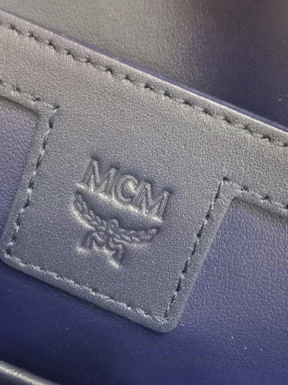 MCM Stark Side Studs Backpack Black and White