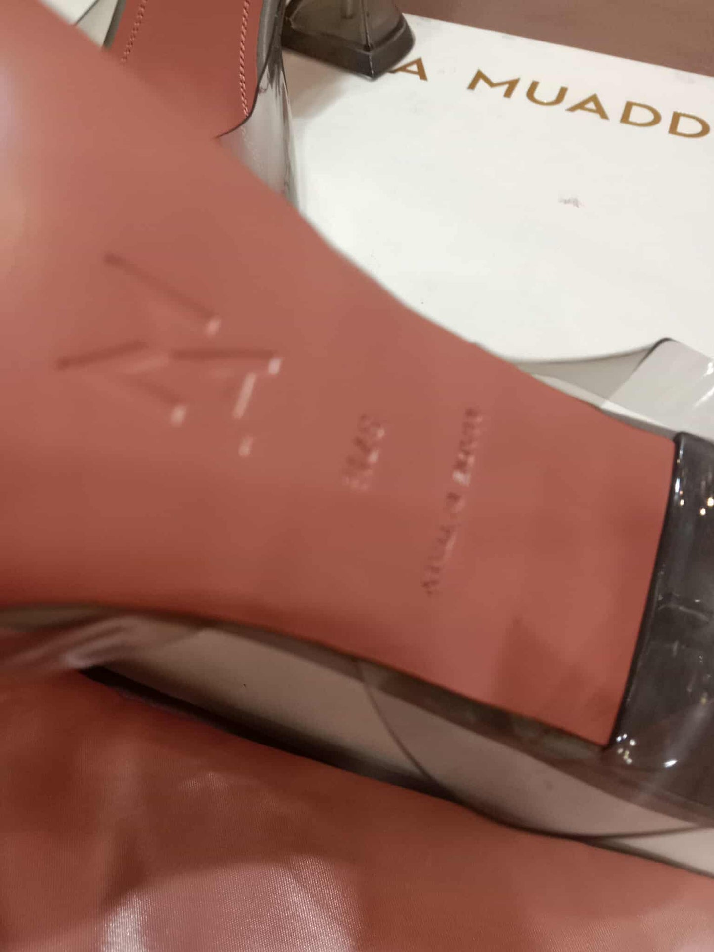 Amina Muaddi Begum Transparent Pumps Size 37 1/2