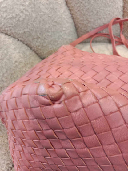 Bottega Veneta Vintage Nodini Shoulder Bag Pink