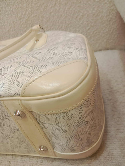 Goyard Saint Jeanne Bowler Bag White