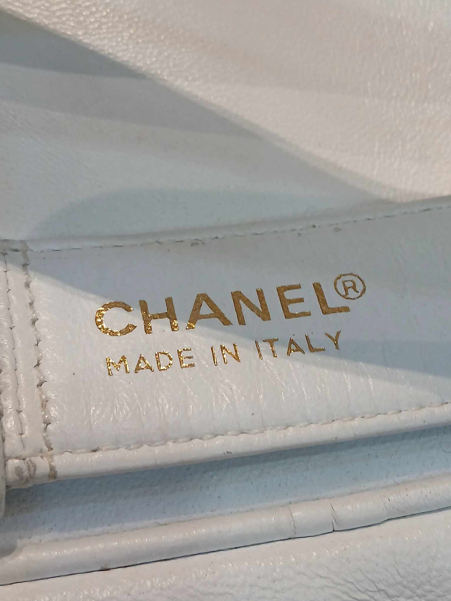 Chanel Belt Bag White Lambskin Series 2