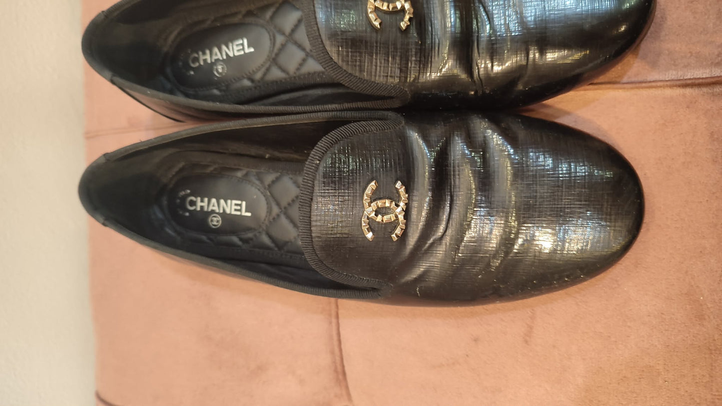 Chanel Mules Black Size 38C