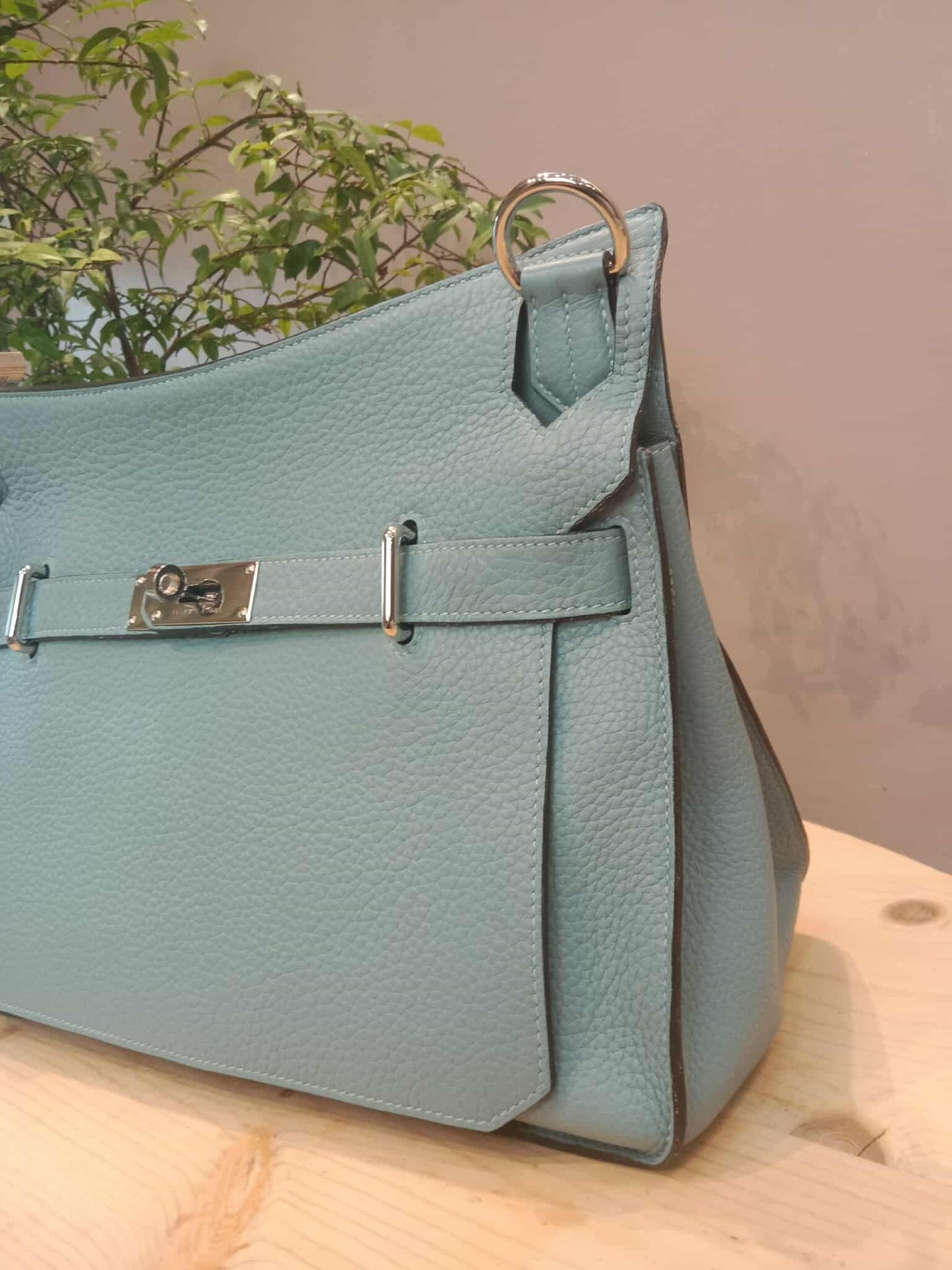 Hermes Jypserie 34 Blue Clemence Stamp M Square 2009