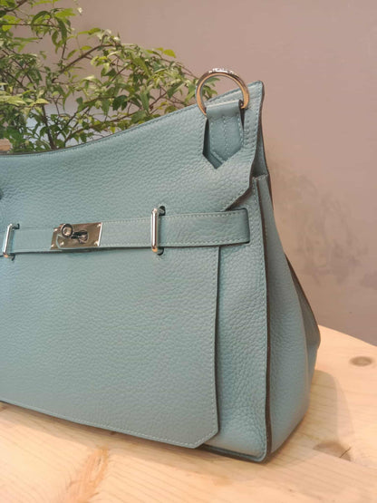 Hermes Jypserie 34 Blue Clemence Stamp M Square 2009