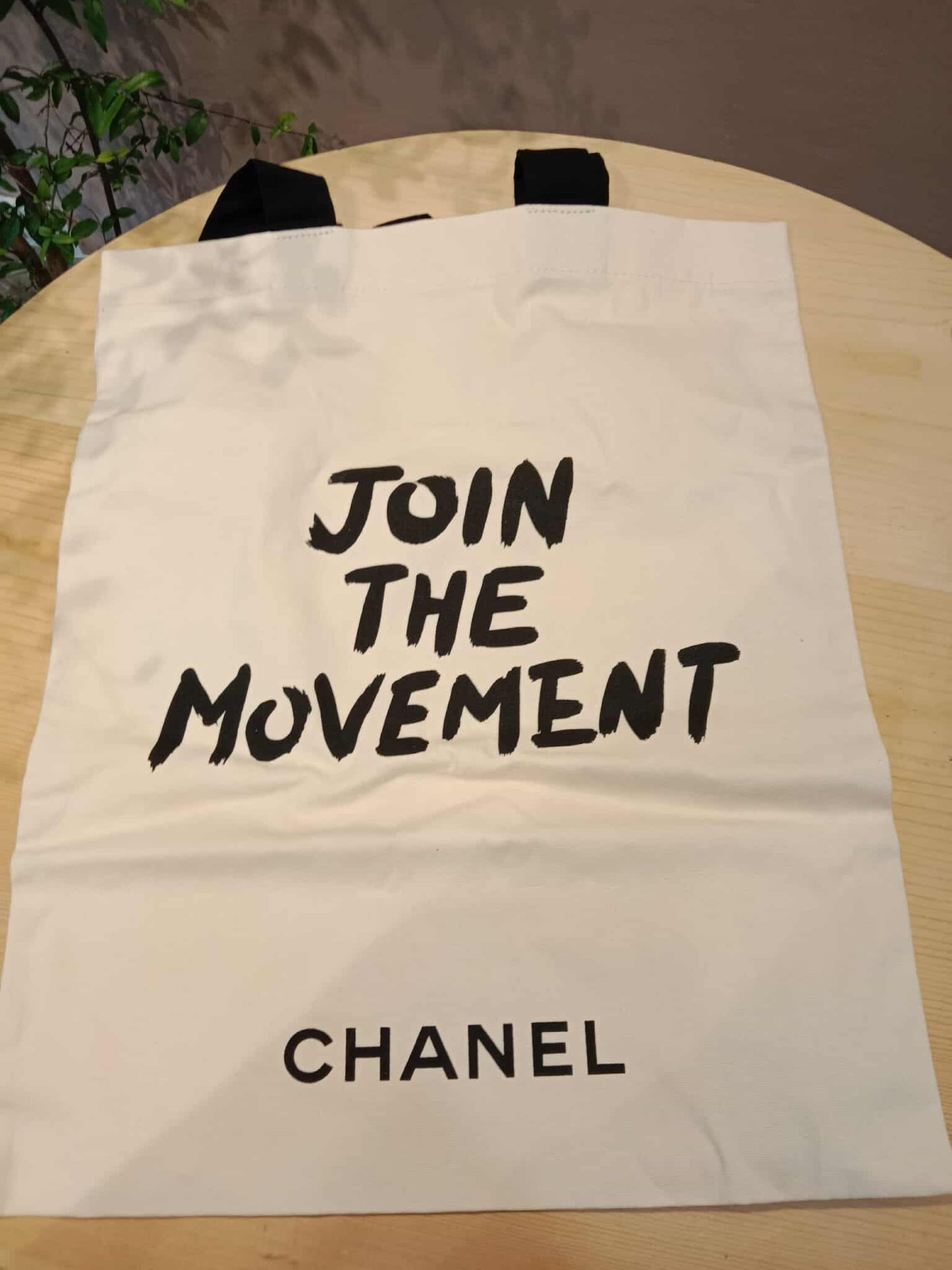 Chanel Join The Movement White/Black Tote Bag
