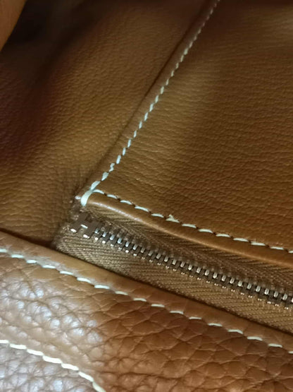 Hermes JPG 42 Gold Clemence Stamp N Square 2010