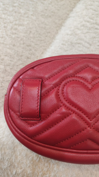 Gucci GG Marmont Beltbag Red