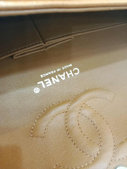 Chanel Classic Double Flap Medium Caramel Caviar Series 14