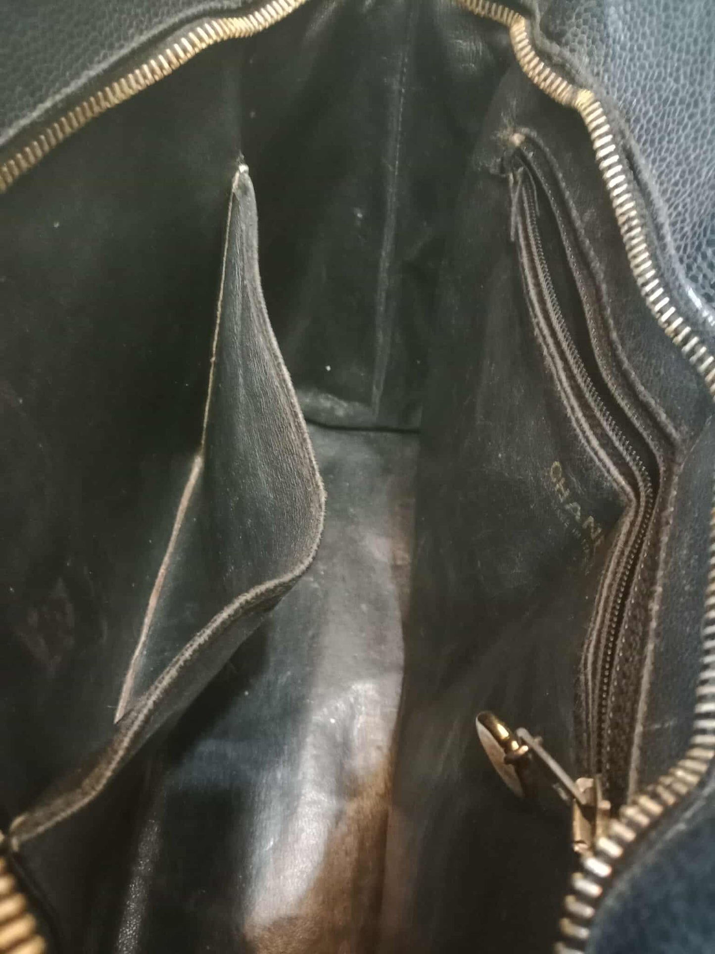 Chanel Medallion Black Caviar Series 7