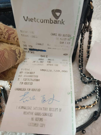 Chanel Gabrielle Hobo Bag Bicolor Blue/Black Series 29