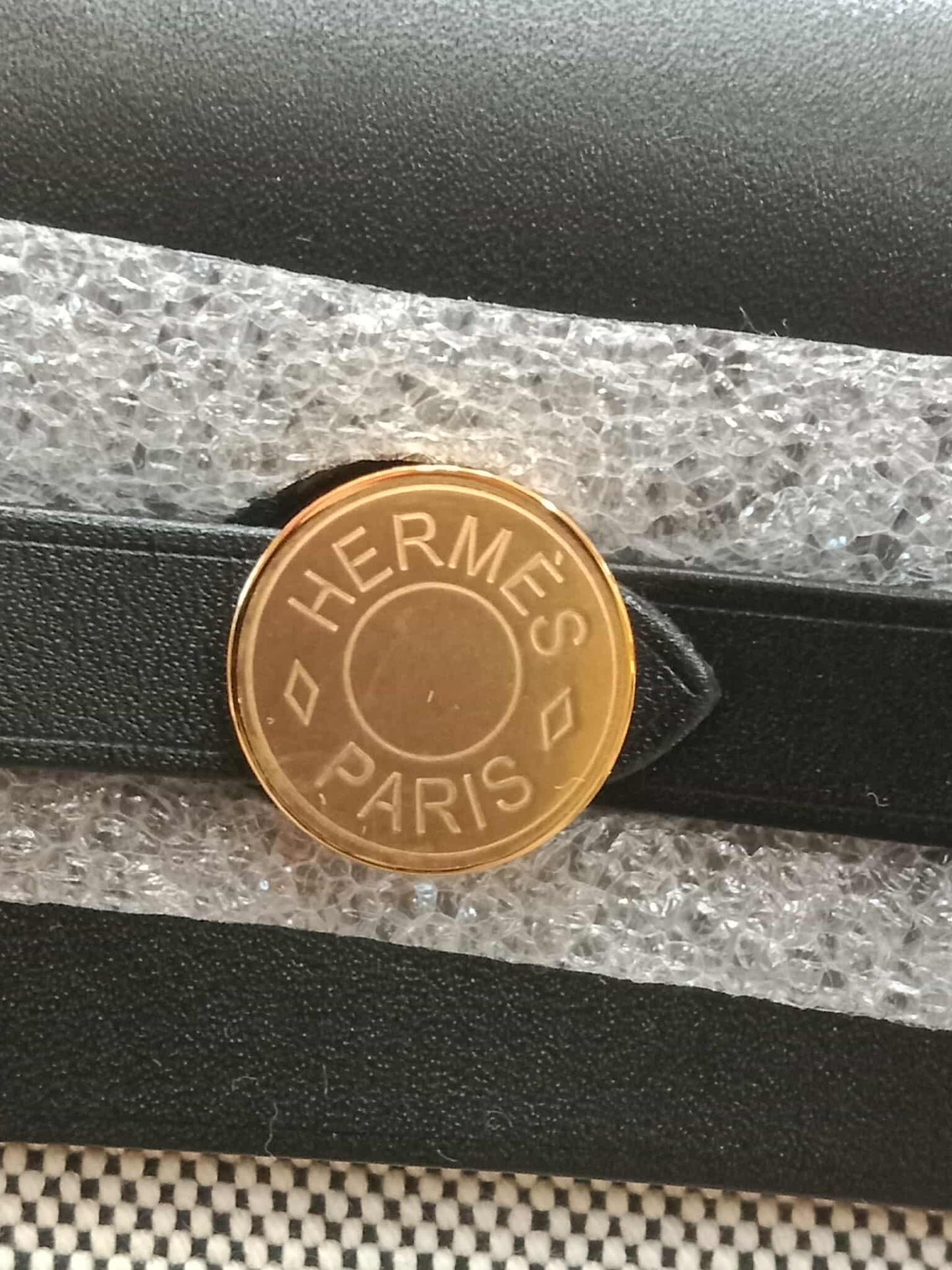 Hermes Mini Herbag Noir Stamp K 2025