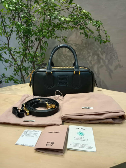 Miu Miu Arcadie Regular Black Bag