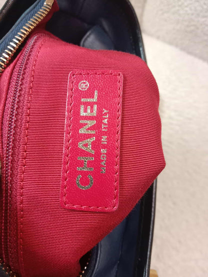 Chanel Gabrielle Hobo Bag Bicolor Blue/Black Series 29
