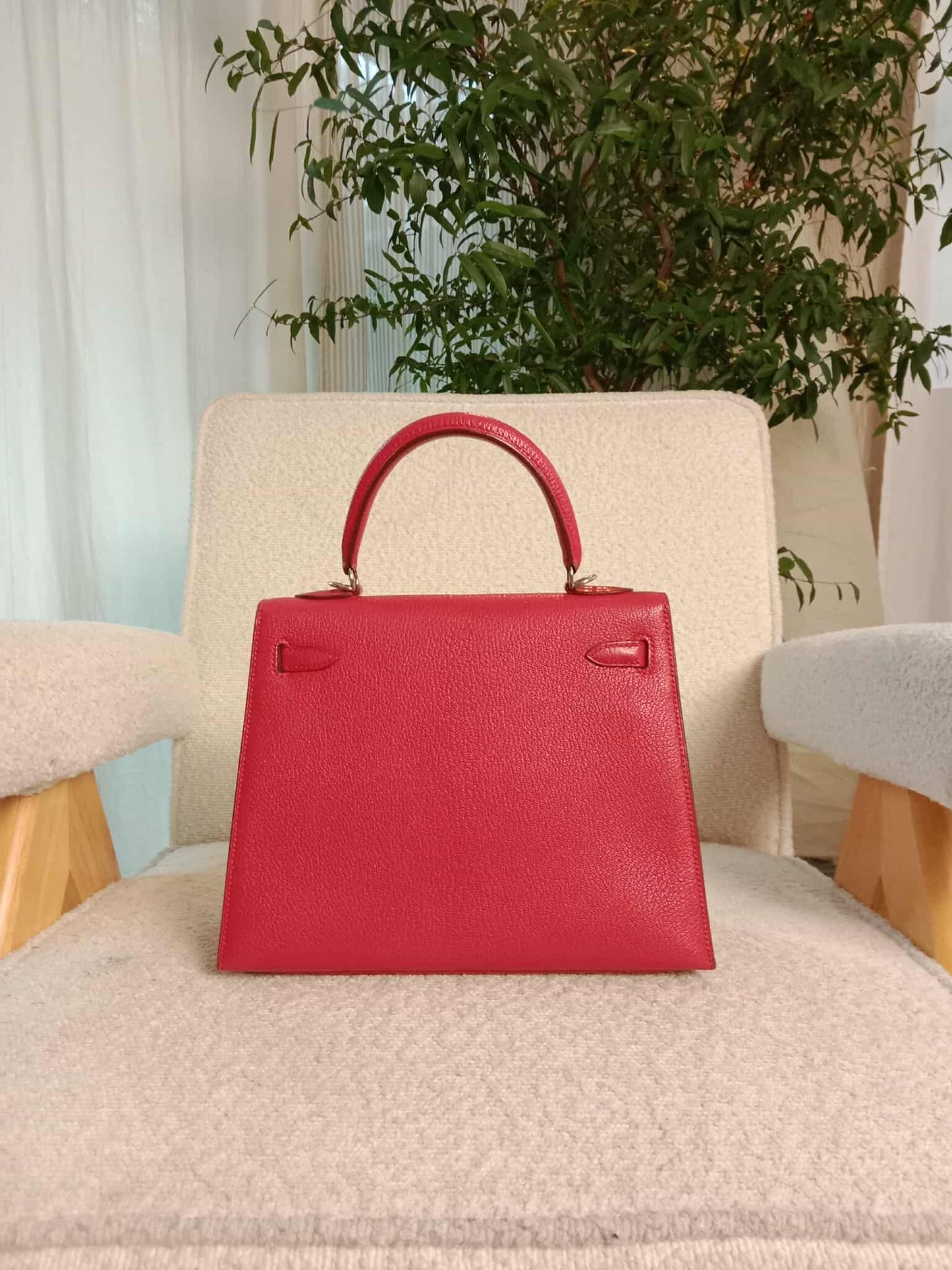 Hermes Kelly 25 Chevre de Coromandel Stamp F Square 2002