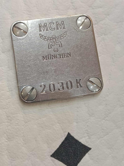 MCM Stark Side Studs Backpack Black and White