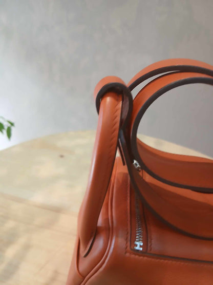 Hermes Mini Lindy Bi-Color Orange Stamp Z 2021