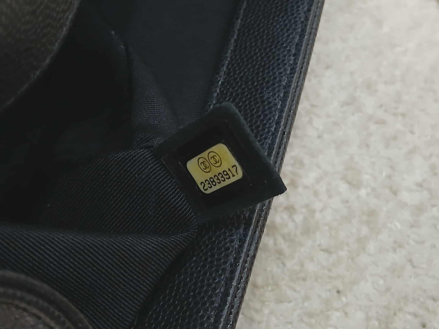 Chanel Leboy Caviar Old Medium Black Series 23