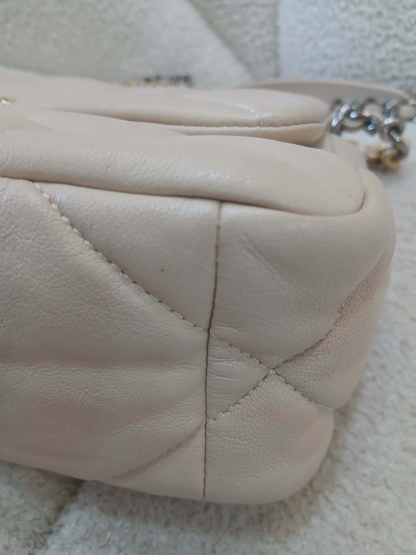 Chanel 19 Beige Lambskin Small Series 30