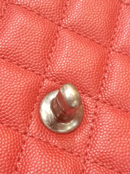 Chanel Cocohandle Caviar Red Small Series 23