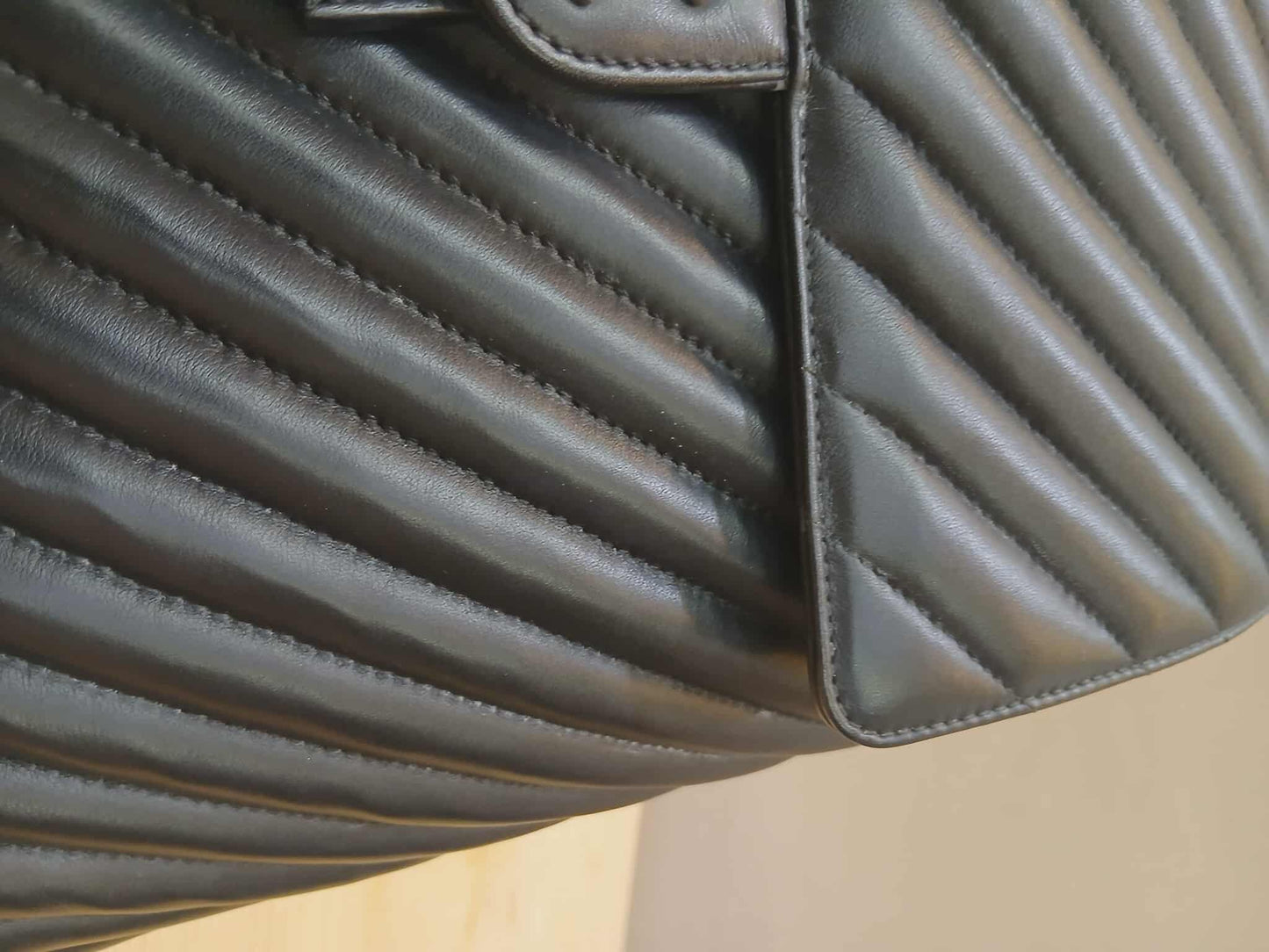 Chane Urban Spirit Backpack Chevron Lambskin Black Series 22