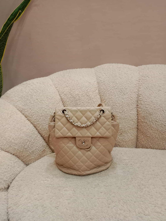 Chanel Urban Spirit Backpack Beige Series 22