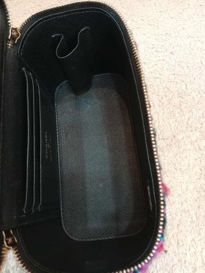 Chanel Tweed Vanity Multicolor Microchipped
