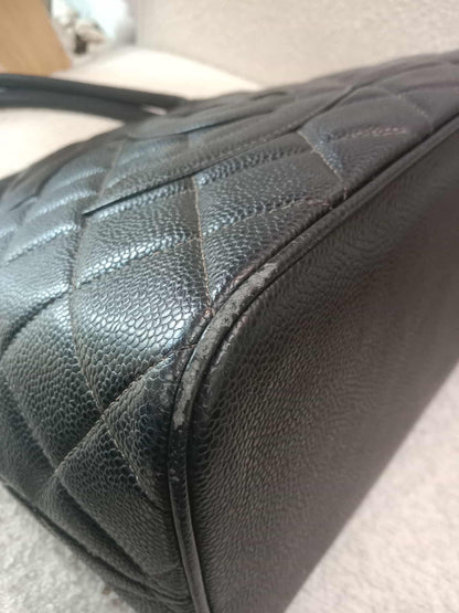 Chanel Medallion Black Caviar Series 7