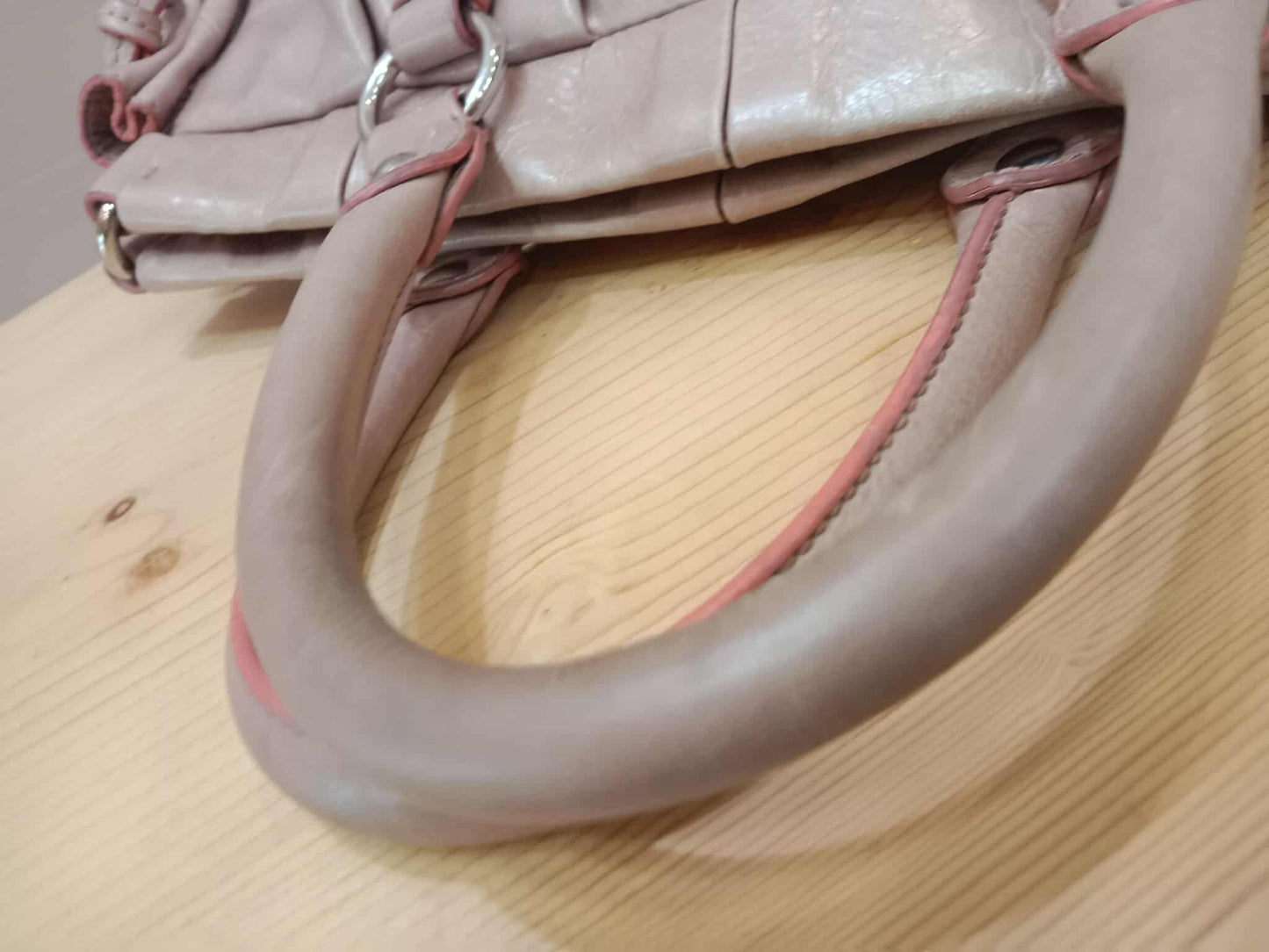 Miu Miu Light Pink Calfskin 2-Way Bag