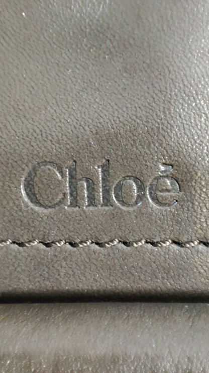 Chloe Small Double Carry Flannel Gray Bag