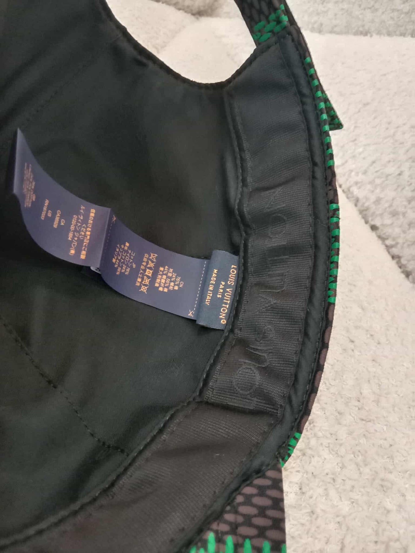 Louis Vuitton Damier Pop Cap in Green Canvas