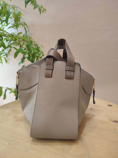 Loewe Hammock Bicolor Taupe/Brown Small Bag