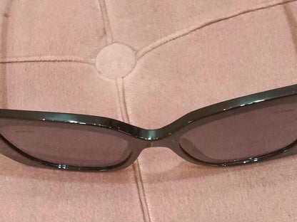Chanel Square Sunglasses with Black Acetate Frame and Gray Lenses
