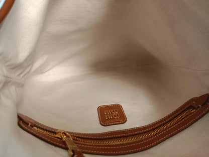 Miu Miu Ivy Tote Tan Medium