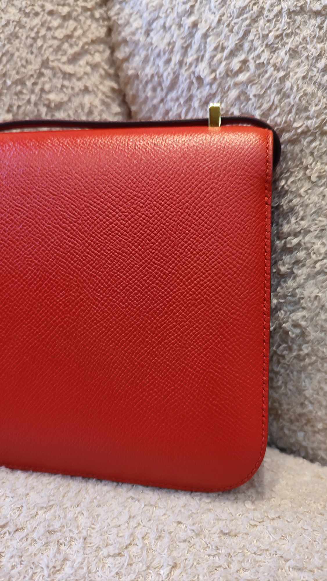 Hermes Constance 18 Epsom Rouge Stamp D 2019