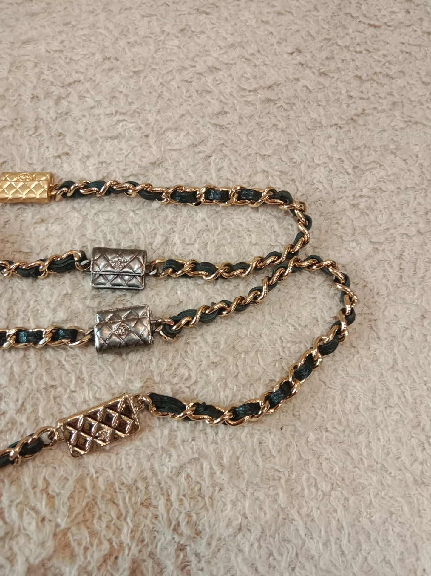 Chanel Classic Wallet on Chain Black Caviar Microchipped