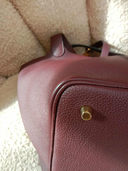 Hermes Picotin 22 Maurice Bordeaux Stamp Y 2020