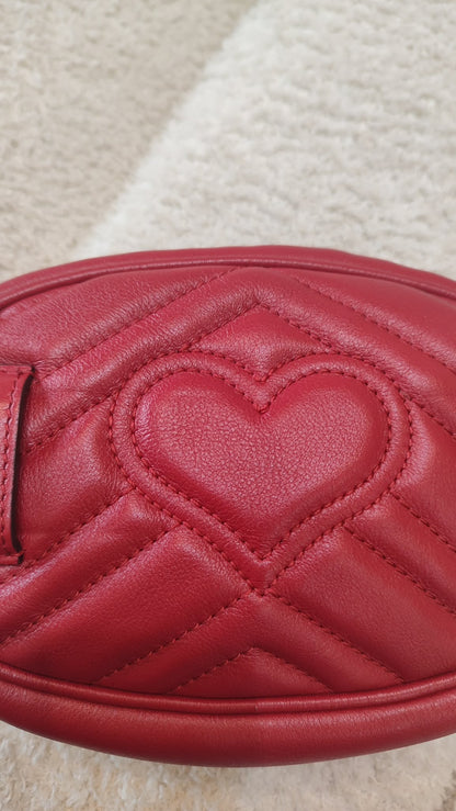 Gucci GG Marmont Beltbag Red