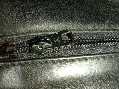 Chanel Vintage Chain Tassel Flap Bag Black Lambskin Series 0