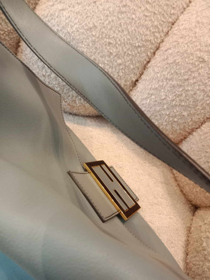 Fendi Mama Baguette Gray Shoulder Bag