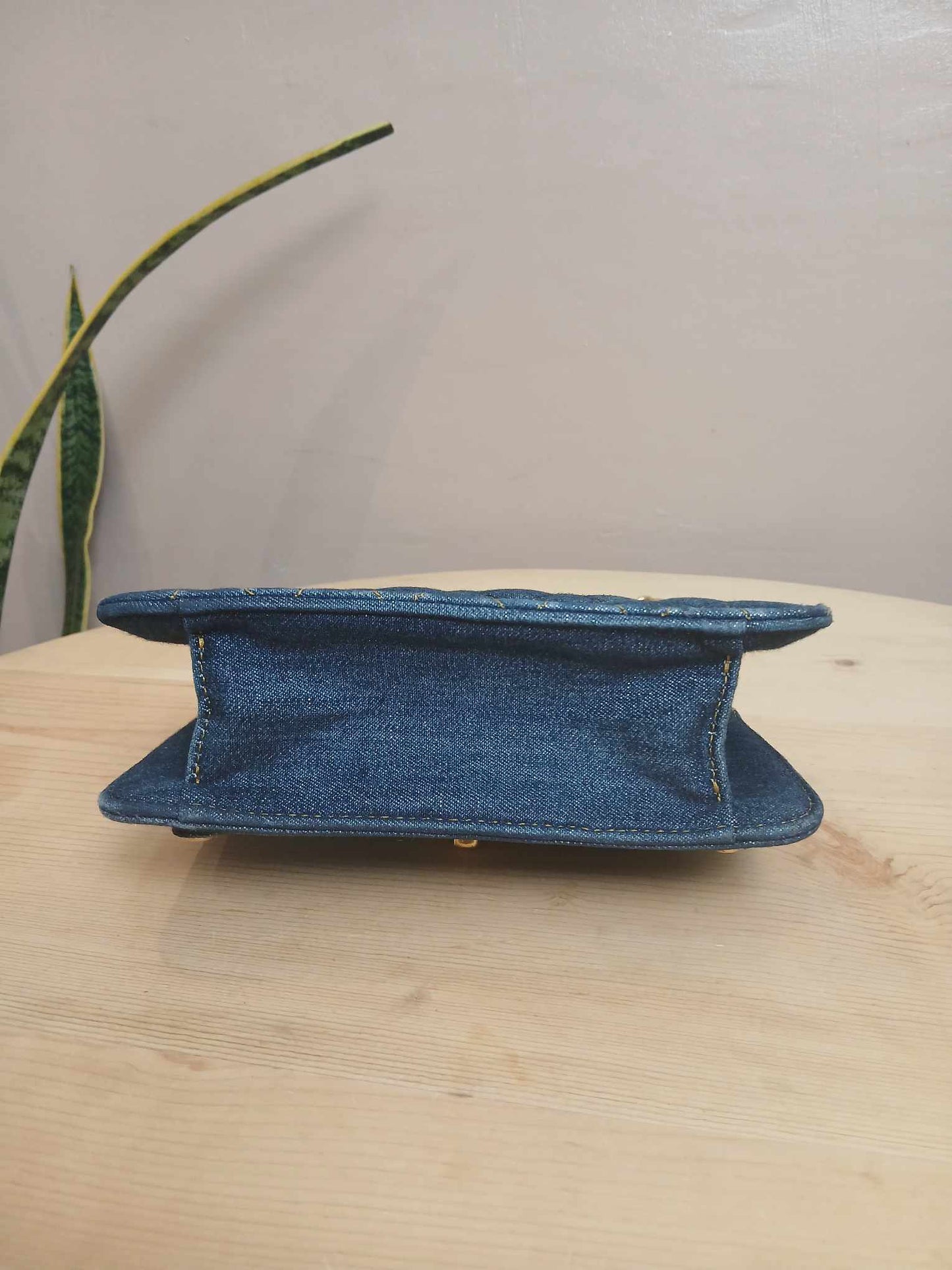 Chanel Denim Mini Flap Bag Microchipped