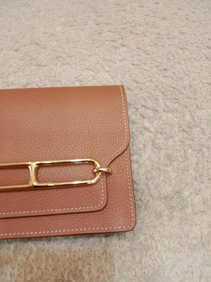 Hermes Roulis Slim Gold on Gold Epsom Stamp B 2023